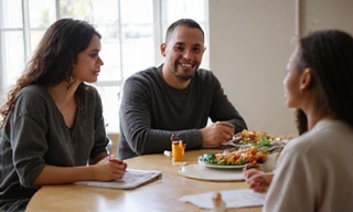 A small group of people in a workshop setting, symbolizing group sessions